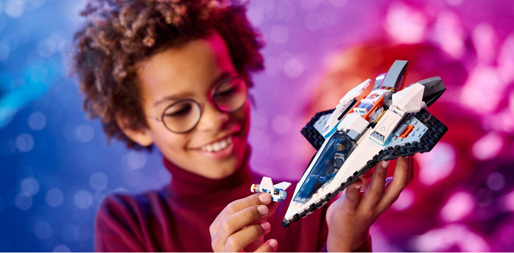 KLOCKI LEGO CITY STATEK MIĘDZYGWIEZDNY 60430 prezent łączenie zestawów