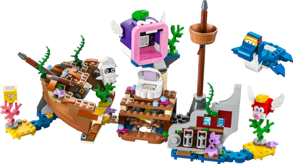 LEGO 71432 Super Mario Przygoda Dorriego we wraku - zestaw rozszerzający zabawa edukacja rozwój wyposażenie kreatywność