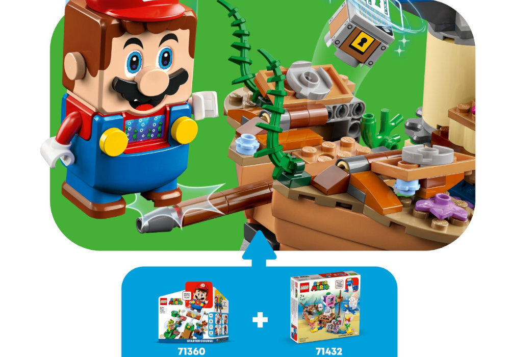 LEGO 71432 Super Mario Przygoda Dorriego we wraku - zestaw rozszerzający zabawa edukacja rozwój wyposażenie kreatywność