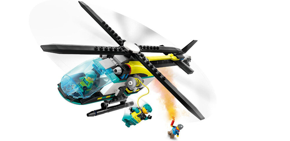 KLOCKI LEGO CITY HELIKOPTER RATUNKOWY 60405 zabawa budowanie