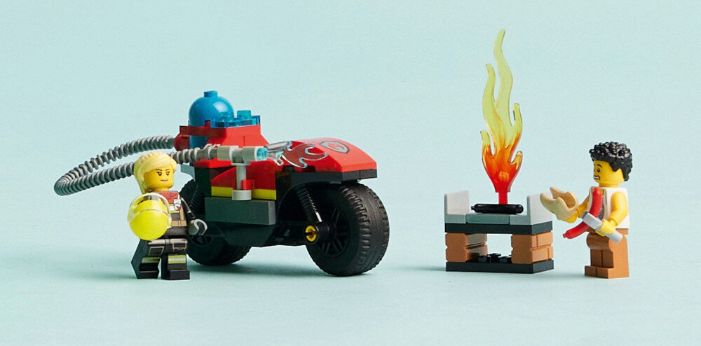 KLOCKI LEGO CITY STRAŻACKI MOTOCYKL RATUNKOWY 60410 zestaw straż motocykl