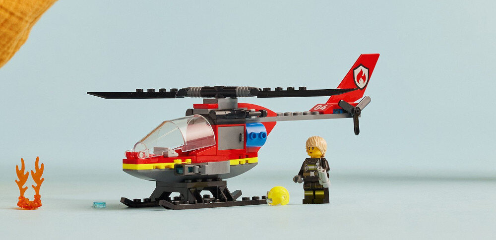 KLOCKI LEGO CITY STRAŻACKI HELIKOPTER RATUNKOWY 60411 łączenie zestawów