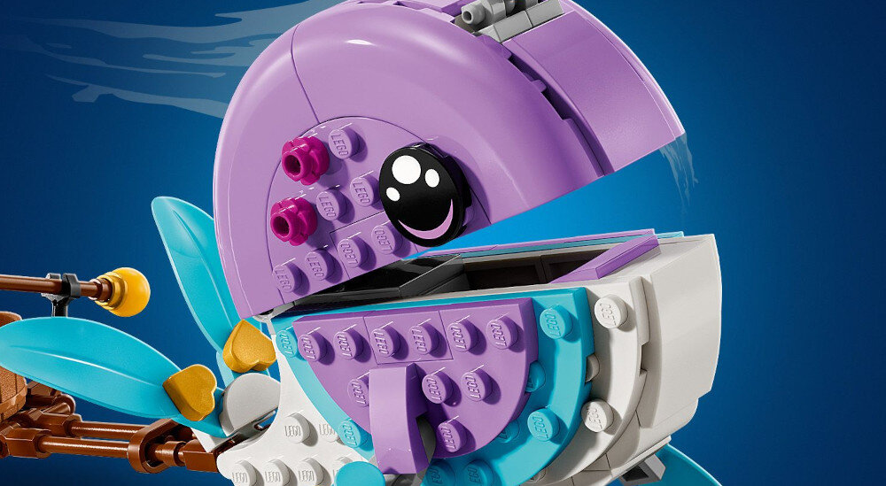 KLOCKI LEGO DREAMZZZ BALON NA OGRZANE POWIETRZE IZZIE 71472 narwal otwierany pyszczek