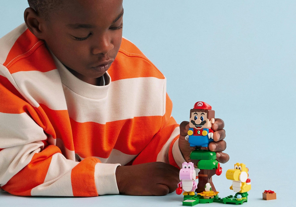 LEGO 71428 Super Mario Niezwykły las Yoshiego - zestaw rozszerzający zabawa edukacja rozwój wyposażenie kreatywność