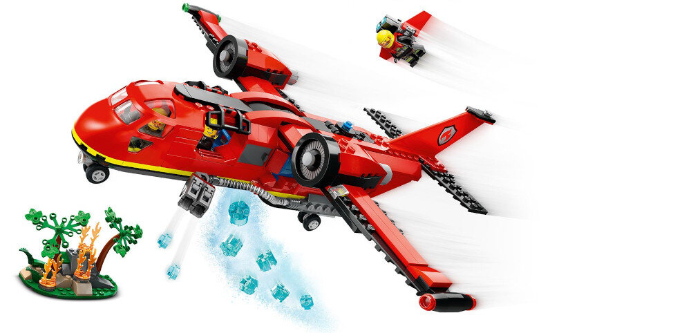 KLOCKI LEGO CITY STRAŻACKI SAMOLOT RATUNKOWY 60413 zabawa emocje samolot