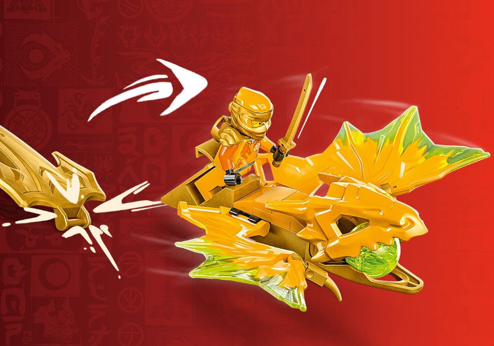 LEGO 71802 NINJAGO Atak powstającego smoka Arina zabawa edukacja rozwój wyposażenie kreatywność