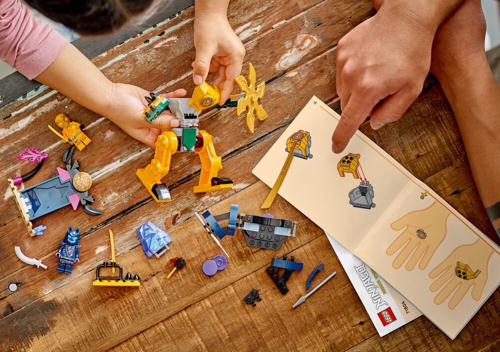 LEGO 71804 NINJAGO Mech bojowy Arina klocki elementy zabawa łączenie figurki akcesoria figurka zestaw