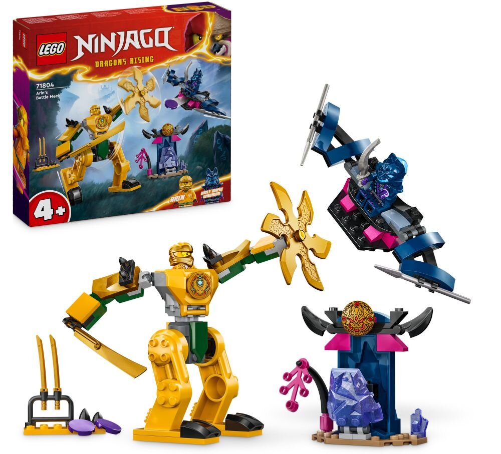 LEGO 71804 NINJAGO Mech bojowy Arina klocki elementy zabawa łączenie figurki akcesoria figurka zestaw