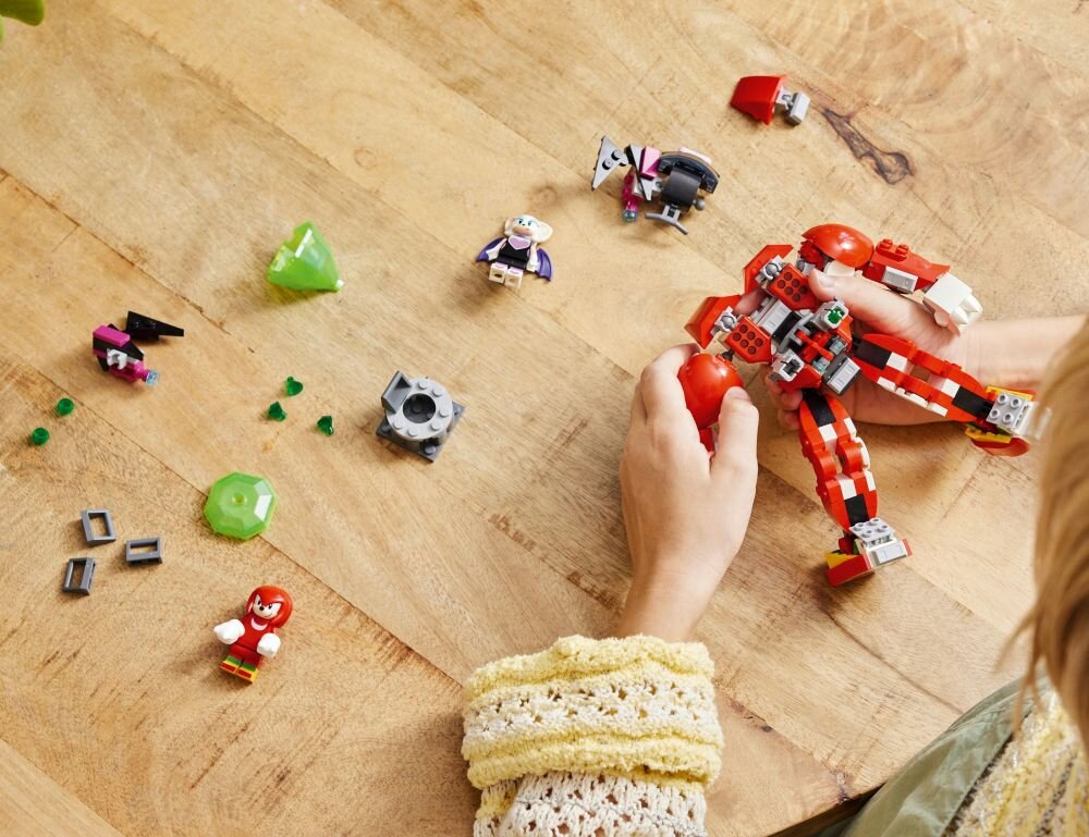 LEGO 76996 Sonic the Hedgehog Knuckles i mech-strażnik klocki elementy zabawa łączenie figurki akcesoria figurka zestaw
