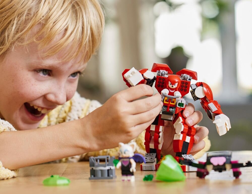 LEGO 76996 Sonic the Hedgehog Knuckles i mech-strażnik klocki elementy zabawa łączenie figurki akcesoria figurka zestaw