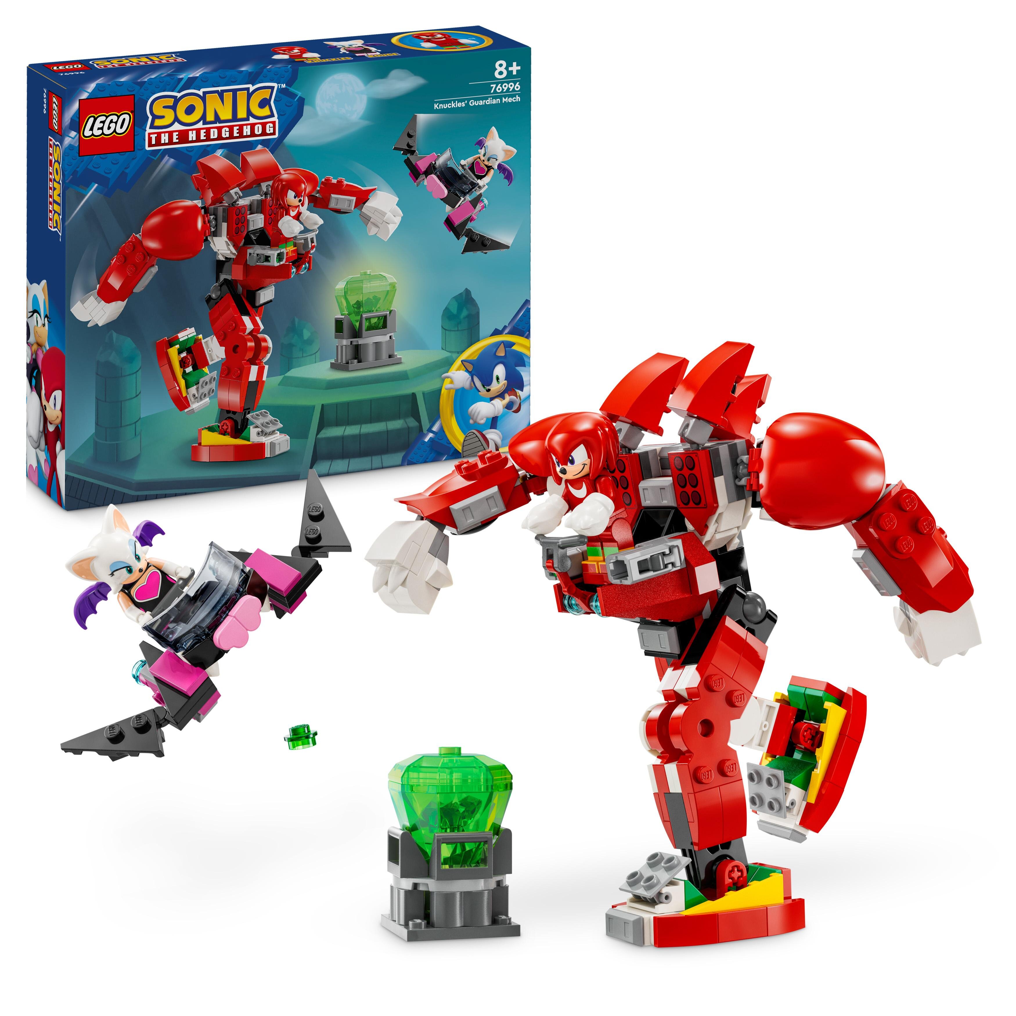 LEGO 76996 Sonic the Hedgehog Knuckles i mech-strażnik klocki elementy zabawa łączenie figurki akcesoria figurka zestaw