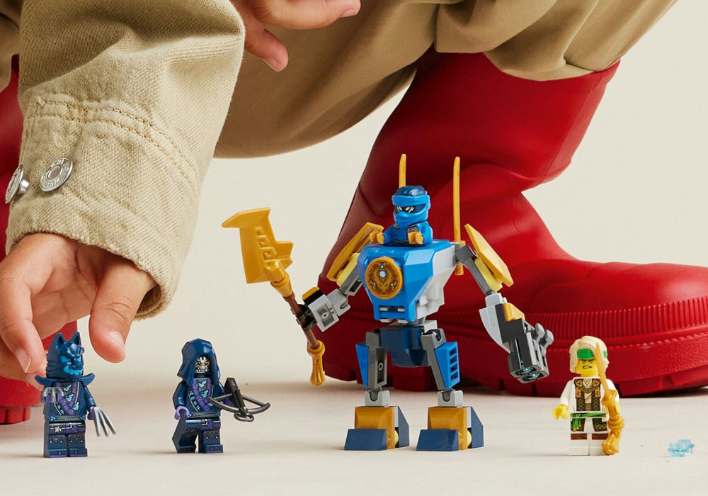 LEGO 71805 NINJAGO Zestaw bitewny z mechem Jaya zabawa edukacja rozwój wyposażenie kreatywność