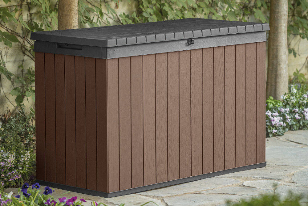 Skrzynia ogrodowa KETER Darwin Box 255157 662L Brązowy niezbednik ogrodowy idealny schowek