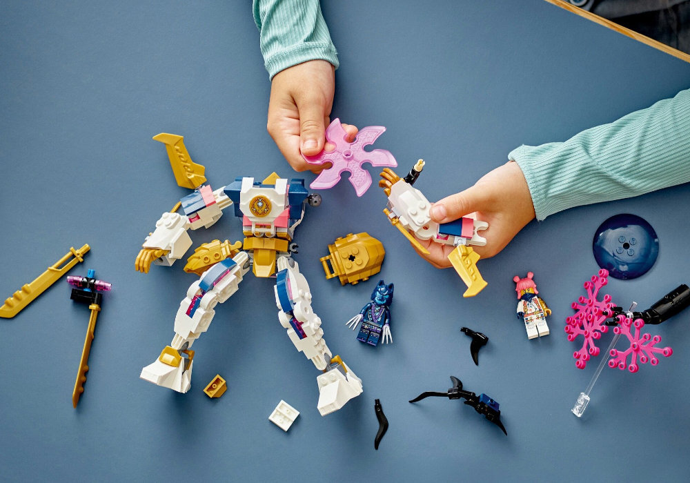 LEGO 71807 NINJAGO Mech żywiołu technologii Sory zabawa edukacja rozwój wyposażenie kreatywność