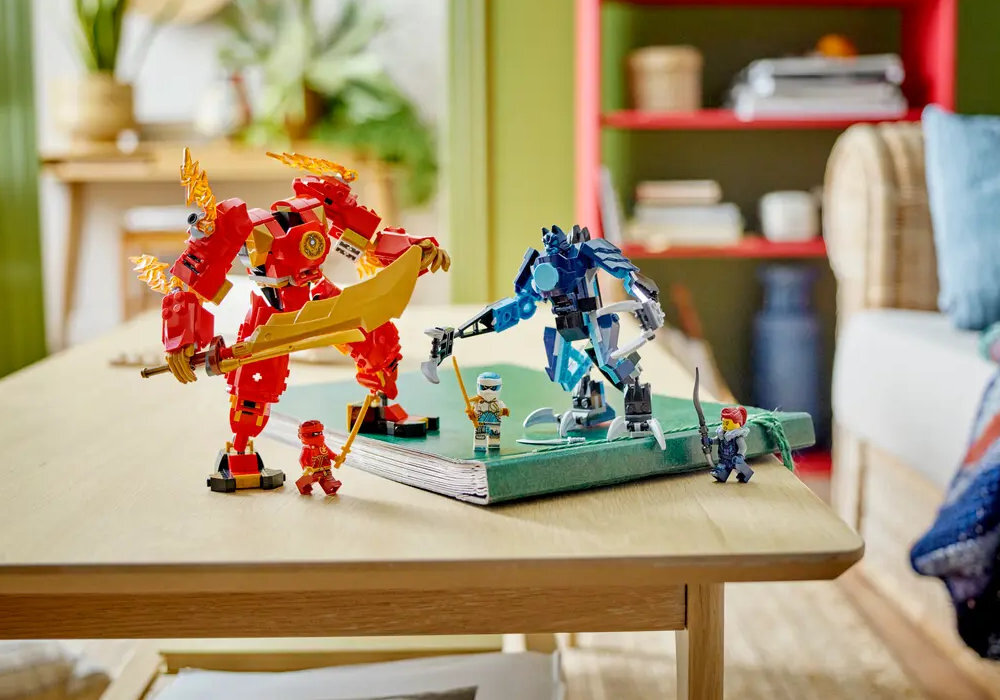 LEGO 71808 NINJAGO Mech żywiołu ognia Kaia zabawa edukacja rozwój wyposażenie kreatywność