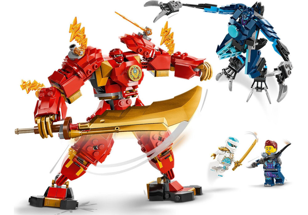 LEGO 71808 NINJAGO Mech żywiołu ognia Kaia zabawa edukacja rozwój wyposażenie kreatywność