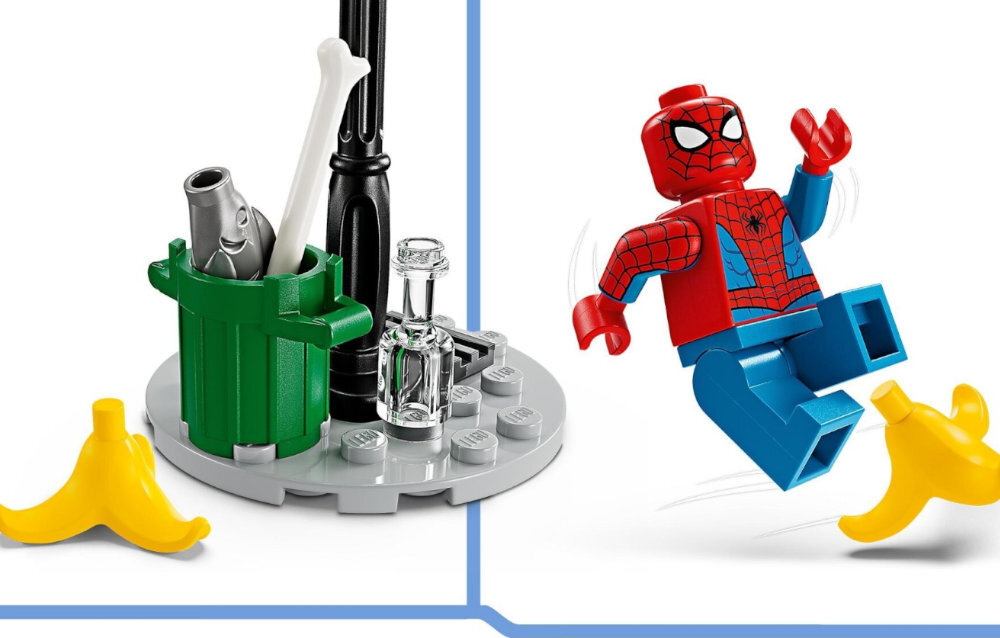 LEGO 76275 Marvel Pościg na motocyklu: Spider-Man vs. Doc Ock zabawa edukacja rozwój wyposażenie kreatywność