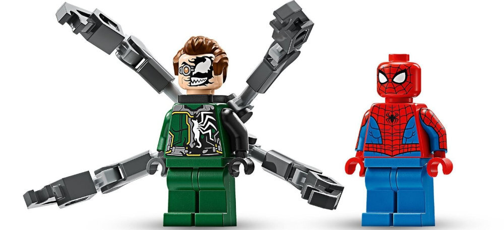 LEGO 76275 Marvel Pościg na motocyklu: Spider-Man vs. Doc Ock zabawa edukacja rozwój wyposażenie kreatywność