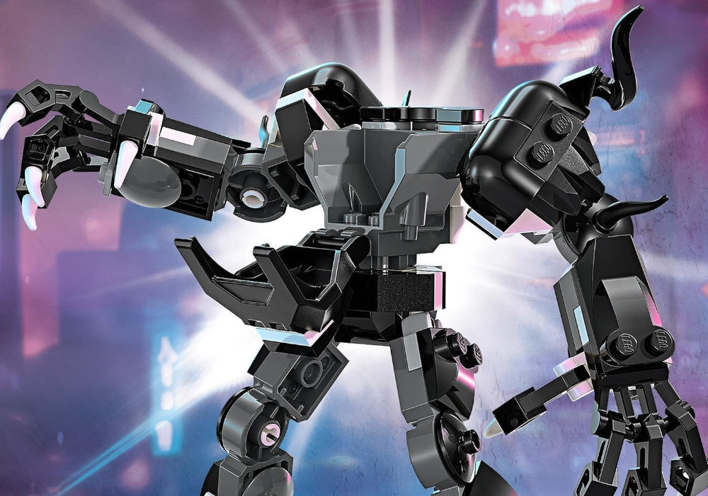 LEGO 76276 Marvel Mechaniczna zbroja Venoma vs. Miles Morales zabawa edukacja rozwój wyposażenie kreatywność