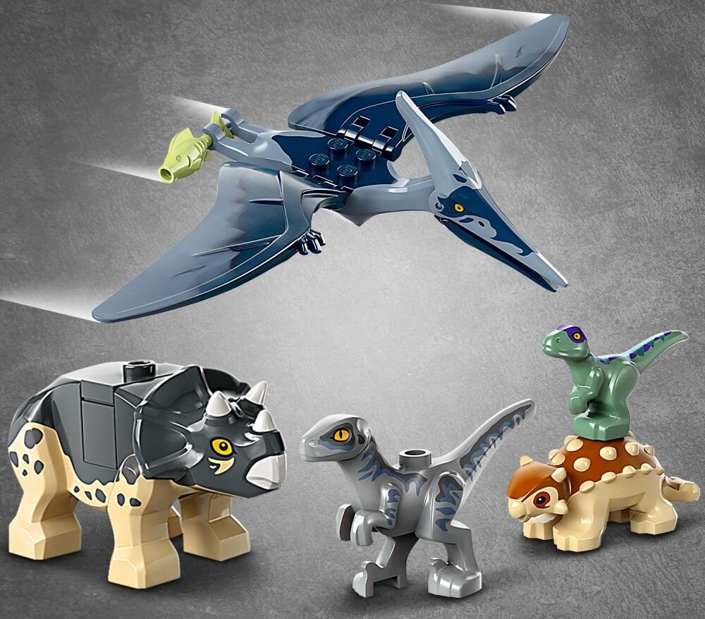 LEGO 76963 Jurassic World Centrum ratunkowe dla małych dinozaurów klocki elementy zabawa łączenie figurki akcesoria figurka zestaw