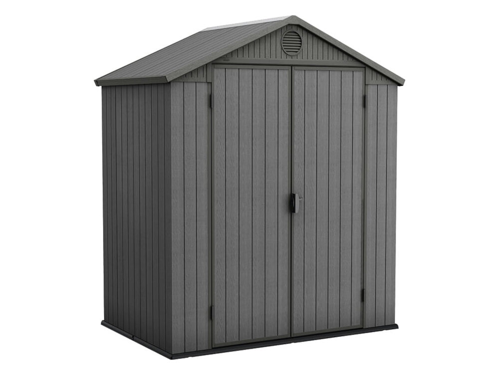 Domek narzędziowy KETER Darwin 6x4 Oliwkowy 190 x 121 x 221 cm do przechowywania elegancki praktyczny wymiary 190 x 121 x 221 cm w oliwkowym kolorze