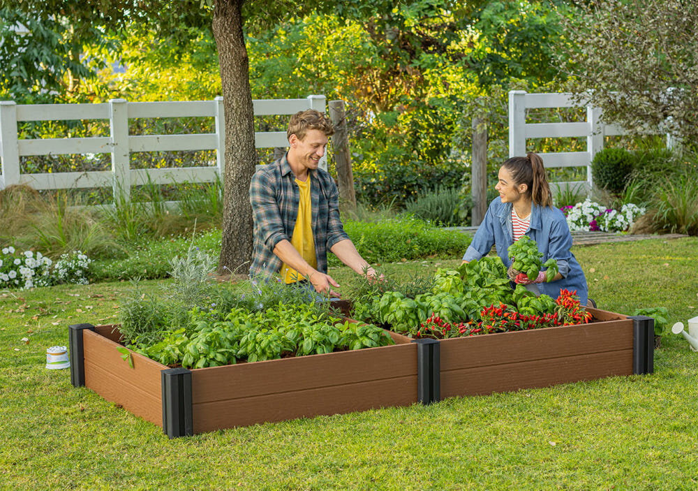 Donica modułowa KETER Vista 252530 Brązowy do uprawy roslin uporzadkowanie ogrodu