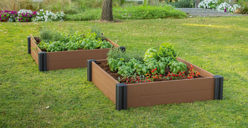 Donica modułowa KETER Vista 252530 Brązowy trwalosc elastycznosc aranzacyjna elegancki design piekne funkcjonalne przestrzenie zielone