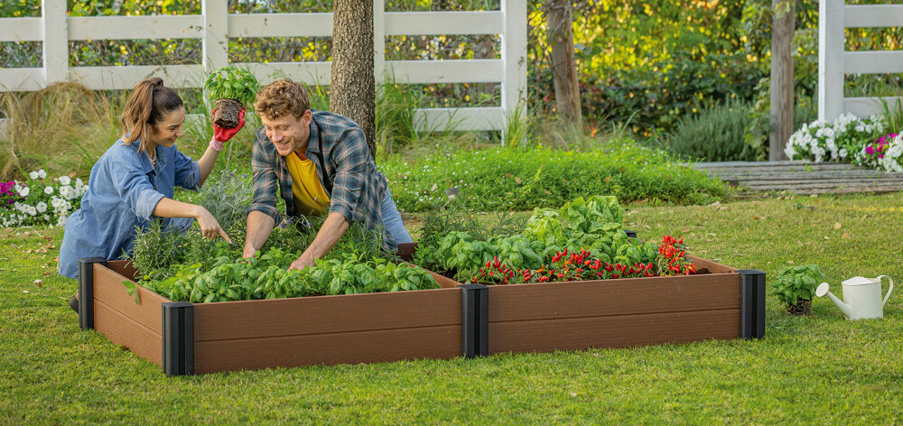 Donica modułowa KETER Vista 252530 Brązowy modulowa konstrukcja tworzenie roznych konfiguracji