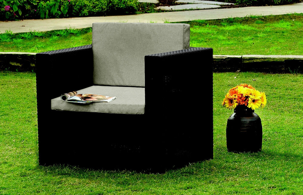 Fotel KETER Riviera 258959 Brązowy przydomowa strefa relaksu odpoczynek