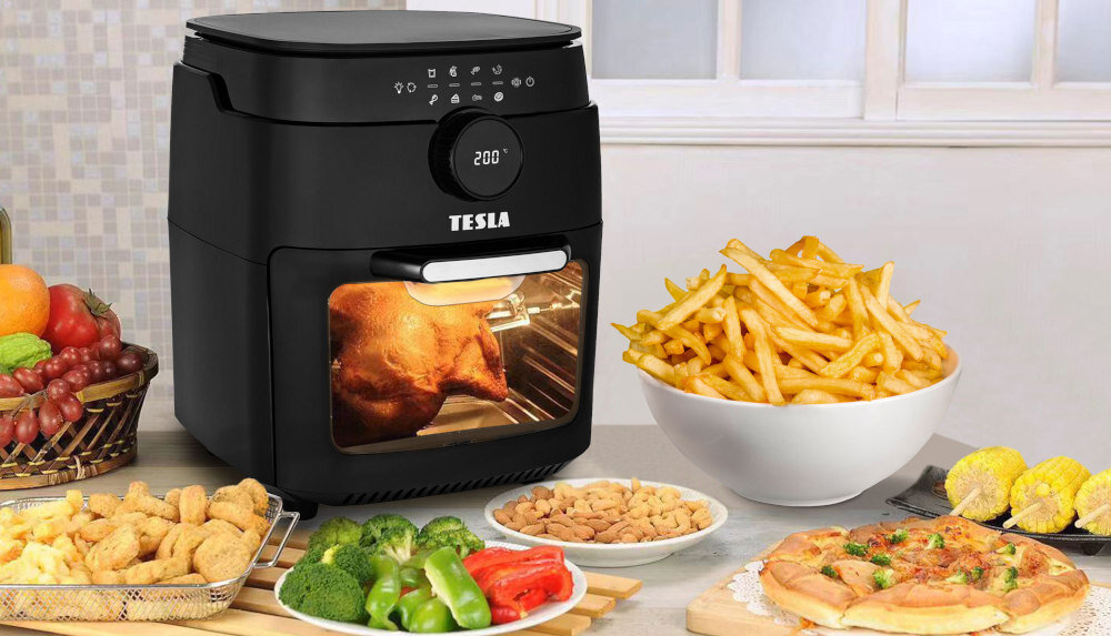 Frytkownica beztłuszczowa TESLA AirCook Grill QG800  gorace powietrze grill
