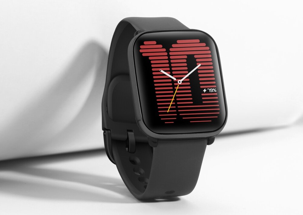 Smartwatch AMAZFIT Active ekran bateria czujniki zdrowie sport pasek ładowanie pojemność rozdzielczość łączność sterowanie krew puls rozmowy smartfon aplikacja