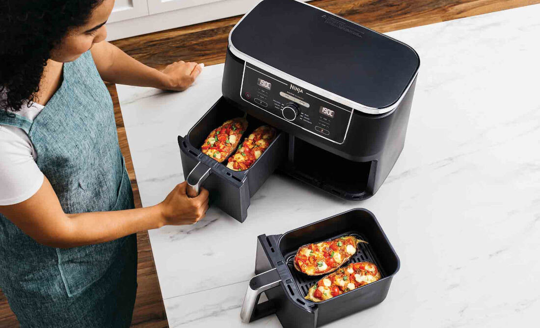 Frytkownica beztluszczowa NINJA Foodi AF400EU XXL Air Fryer z podwojnym koszem pojemnosc 9,5 l 