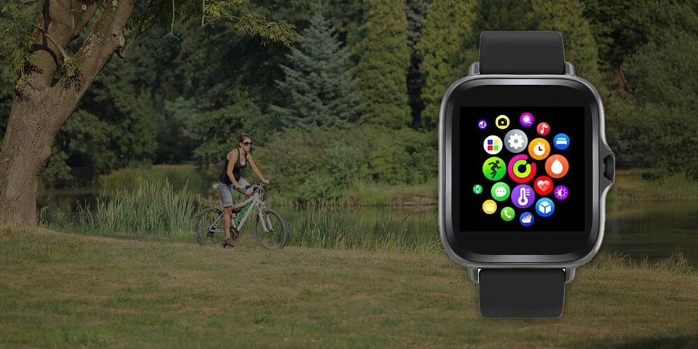 Smartwatch DENVER SWC-156 Czarny funkcja sterowania migawką aparatu, odtwarzanie muzyki, robienie zdjęć, dopaswany do stylu życia