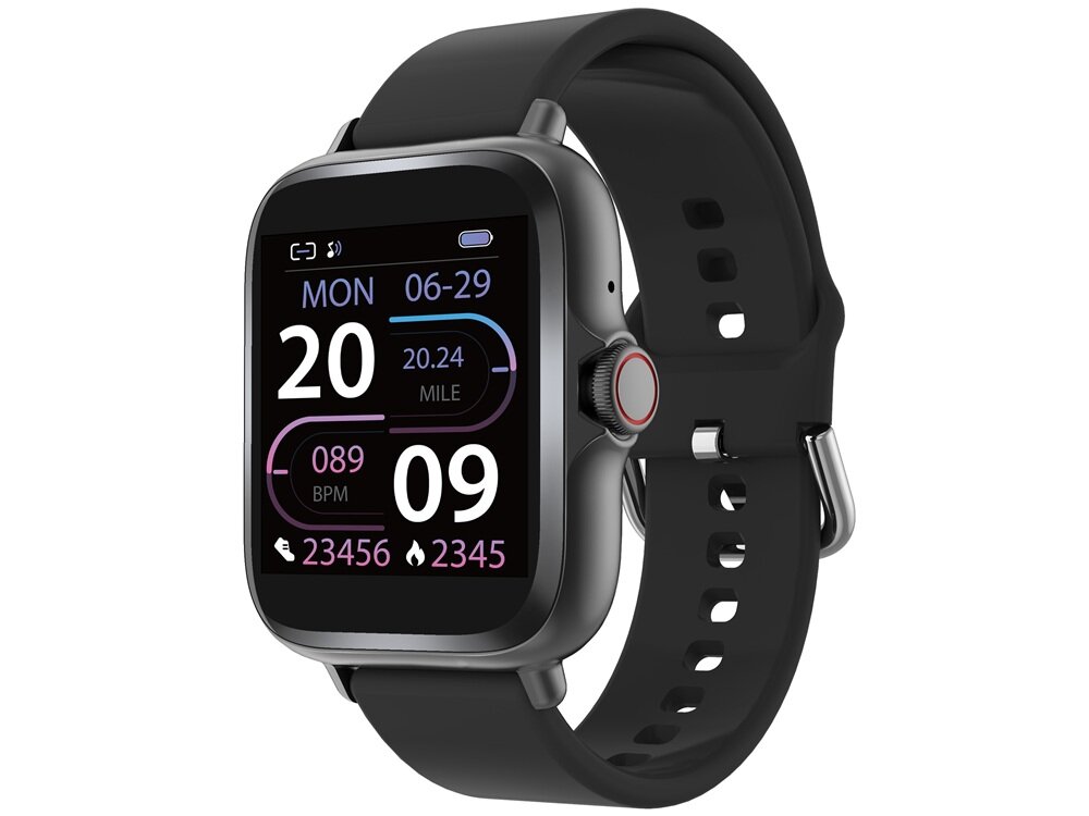 Smartwatch DENVER SWC-156 Czarny reguowany pasek silikonowy, lekka konstrukcja, funkcjonalność, elegancki wygląd