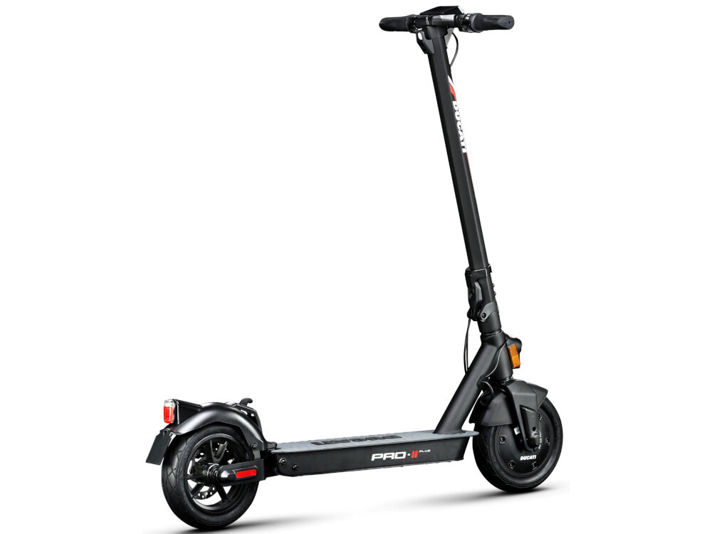 Hulajnoga elektryczna DUCATI Scrambler City Cross-e wydajny silnik moc 350 W prędkość maksymlanie do 25 km/h pojemna bateria 7,8 Ah zasięg do 25 km czas ładowania baterii około 5-6 godzin