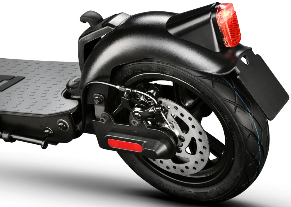 Hulajnoga elektryczna DUCATI Scrambler City Cross-e podwójny układ hamulcowy tylny hamulec tarczowy przedni hamulec elektryczny większa kontrola