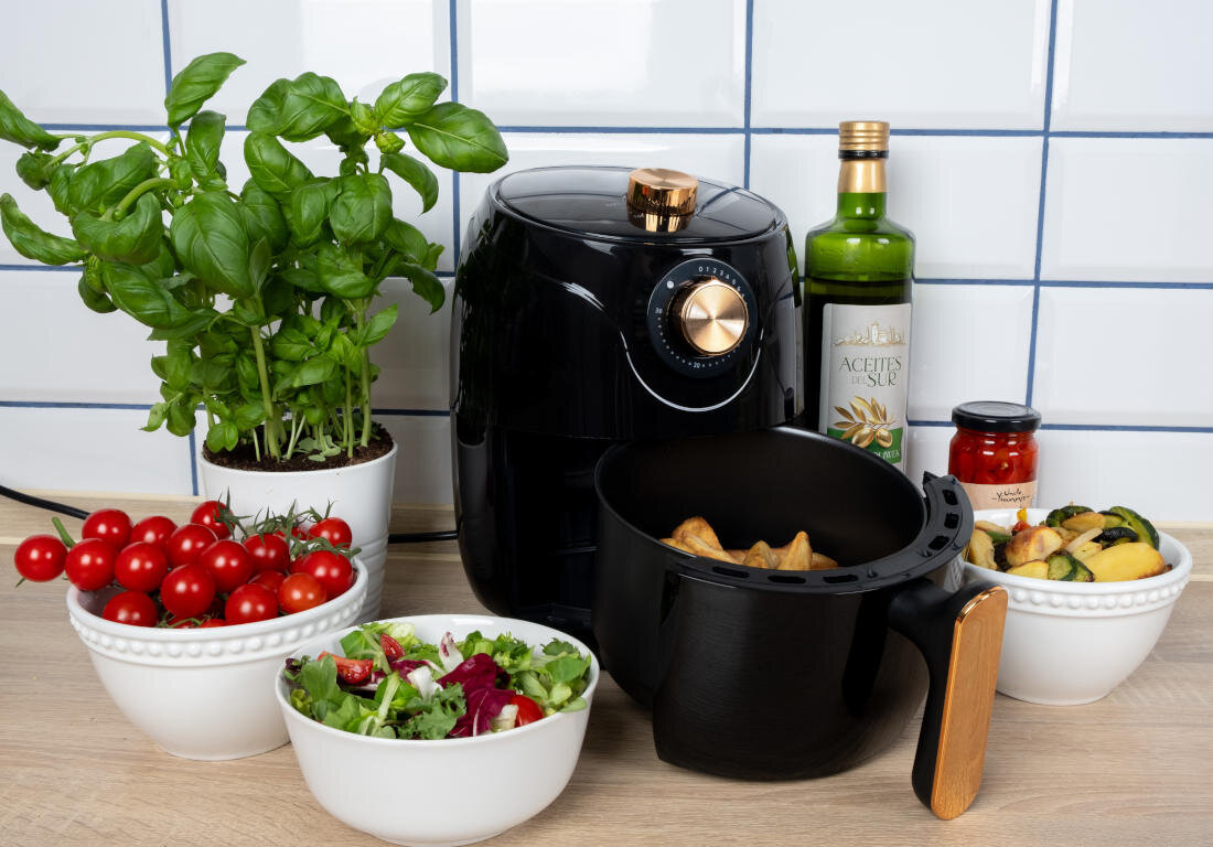 Frytkownica beztłuszczowa ELDOM FR30 Fritti Wygodne Funkcje zegar z sygnalizacją kosz ruszt