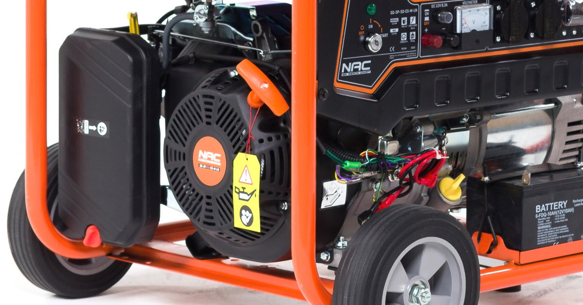 AGREGAT PRĄDOTWÓRCZY INWERTEROWY NAC GG-3P-50-ES-M-LN tankowanie zbiornik pojemność