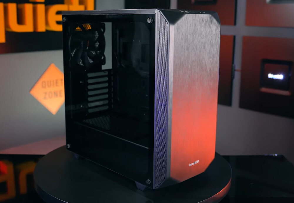 Komputer MAD DOG GeForce RTX4070 CS2 Reflex Edition BQ500-I03DB i5-14600KF 32GB RAM 2TB SSD obudowa wygląd wentylatory przewiew okno bok wyciszenie
