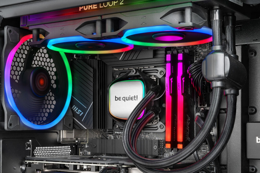 Komputer MAD DOG GeForce RTX4070 CS2 Reflex Edition BQ500FX-I04DR i5-14600KF 32GB RAM 2TB SSD płyta główna rozbudowa wsparcie chipset interfejsy Internet łączność