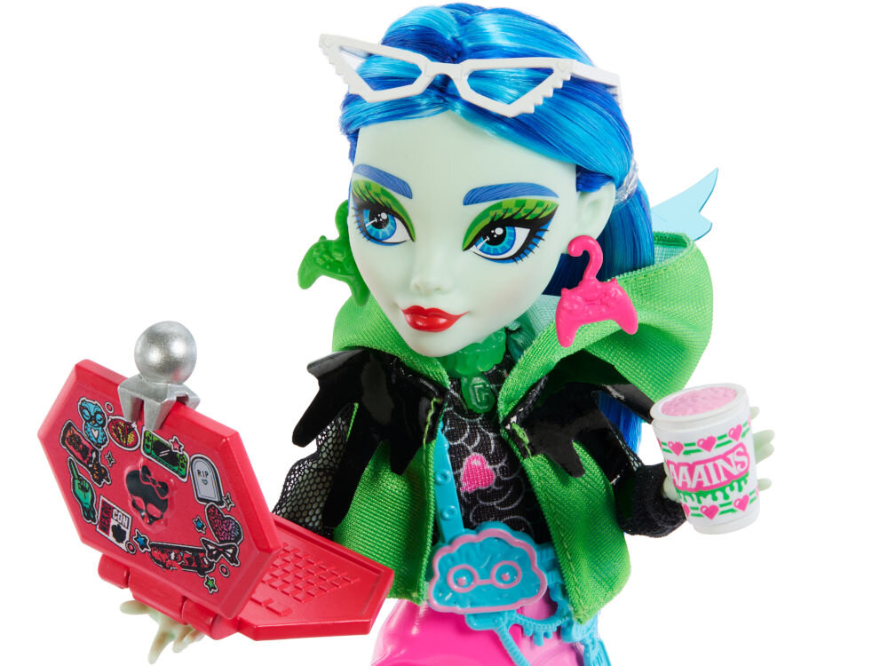 Lalka MONSTER HIGH stRaszysekrety Ghoulia Yelps Seria 3 HNF81 stylizacje akcesoria