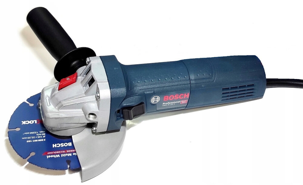 Szlifierka kątowa BOSCH Professional GWS 9-125S + tarcza X-Lock profesjonalna dla fachowcow solidne narzedzie duza moc niezwykla wydajnosc do ciecia szlifowania polerowania