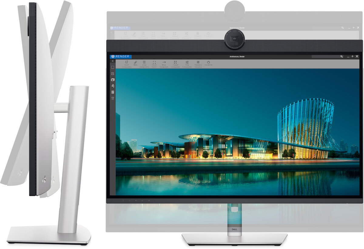 Monitor DELL UltraSharp U3224KBA 31.5 6144x3456px IPS regulacja ergonomia wysokość nachylenie ramka