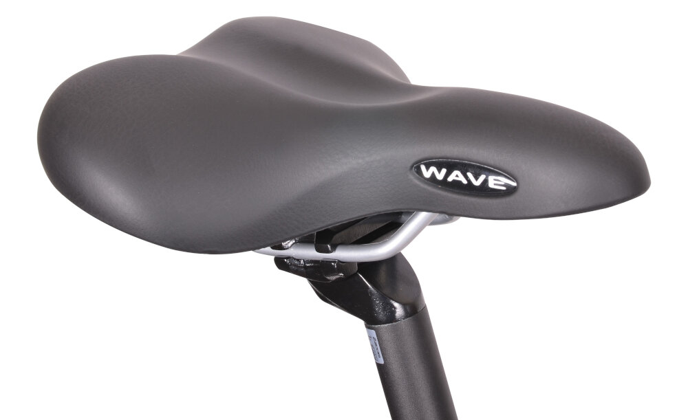 Rower trekkingowy INDIANA X-Road 1.0 D19 26 cali damski Srebrny miekkie okladziny wygodne siodelko prosta sztyca siodelka siodelko marki SELLE ROYAL typ WAVE nie odksztalca sie