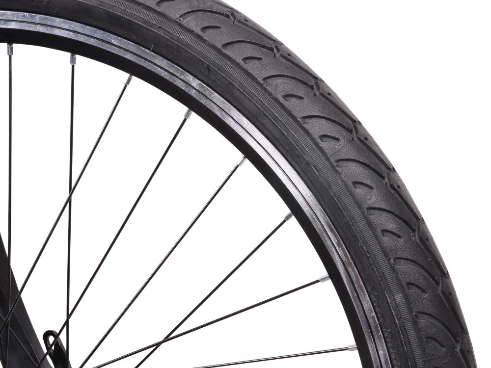 Rower trekkingowy INDIANA X-Road 1.0 D17 26 cali damski Biały kola rozmiar 28 cali latwe pokonywanie przeszkod wiekszy kontakt kola z podlozem szerokie opony marki KENDA dobra przyczepnosc dwusciankowe obrecze regularny ksztalt kol stabilne trzymanie opony bezpieczna komfortowa jazda blotniki regularne sprawdzanie cisnienia powietrza wartosc na bocznej czesci opony