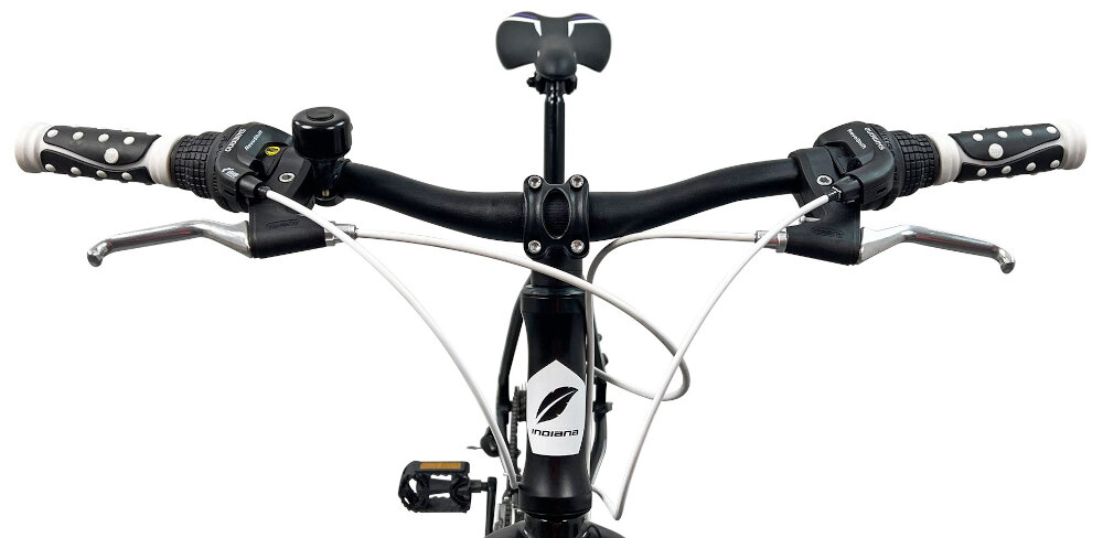 Rower górski MTB INDIANA X-Pulser 2.6 D19 26 cali damski Biało-fioletowy kierownica marki SOVEREIGN typ SE-707 FOV W.640 niezawodnosc trwalosc manetki specjalny antyposlizgowy material dzwonek