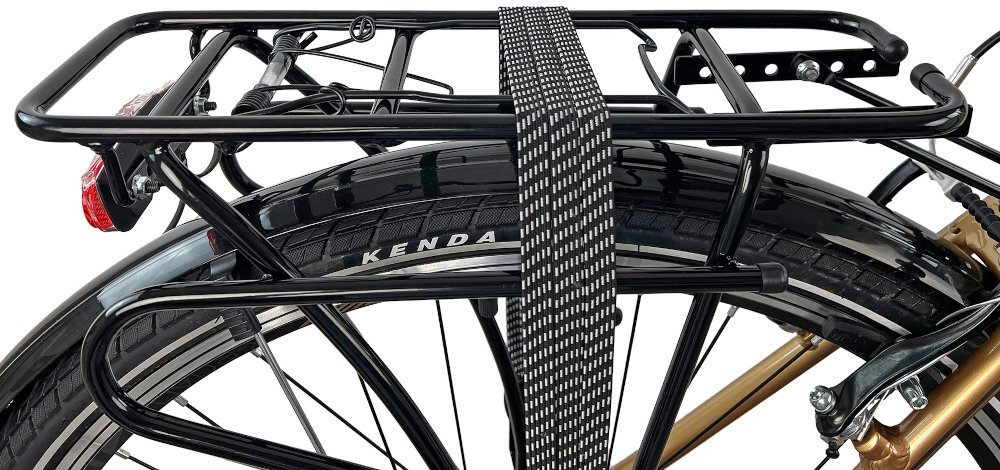 Rower trekkingowy INDIANA X-Road 3.0 M23 28 cali Apse męski Brązowo-czarny bagaznik skladana stopka zamontowana w centralnym punkcie ciezkosci