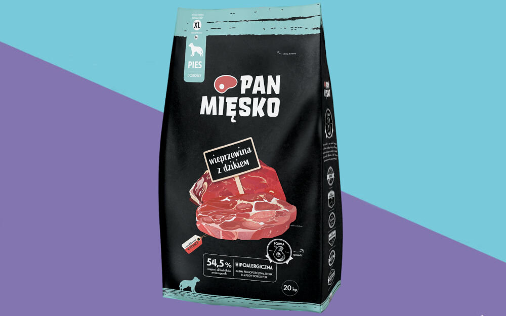 Karma dla psa PAN MIĘSKO Wieprzowina z dzikiem XL 20 kg dawkowanie analiza sklad