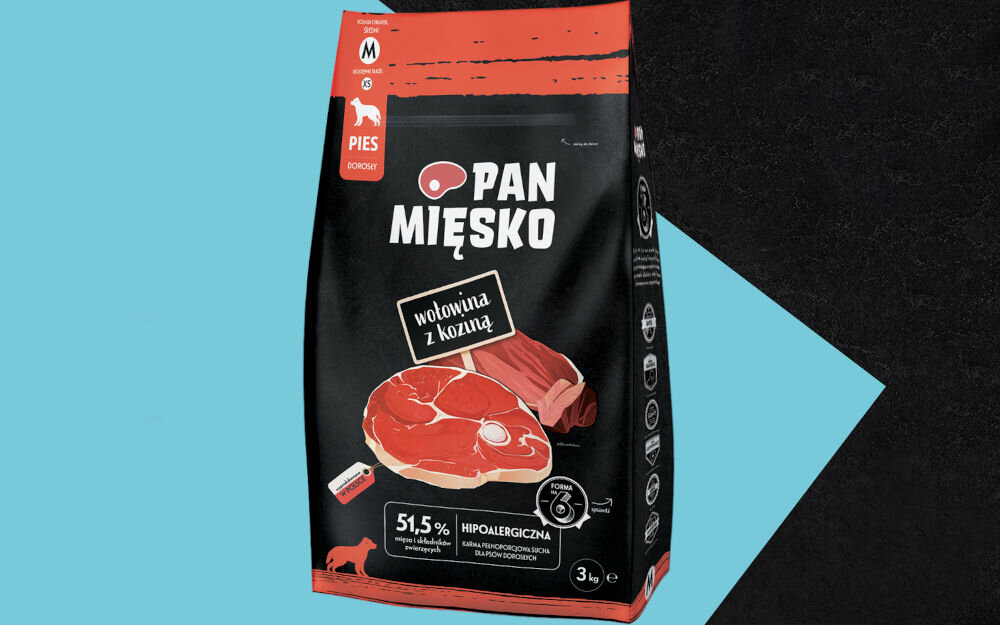Karma dla psa PAN MIĘSKO Wołowina z koziną 3 kg naturalne składniki