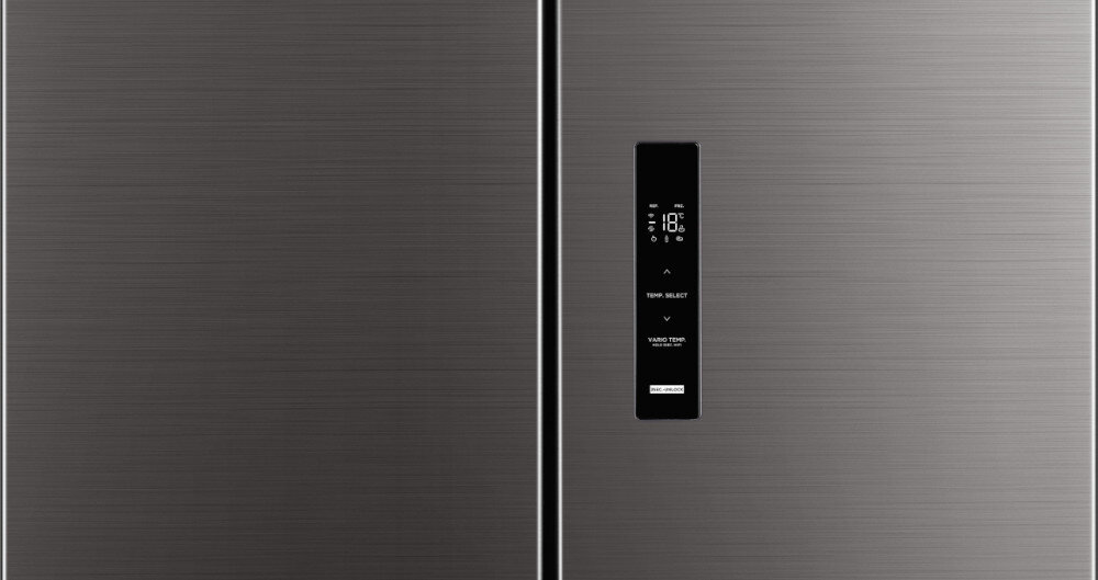 LODÓWKA MIDEA MDRF632FIE28 zewnętrzny panel sterowania ustawienia opcje temperatura